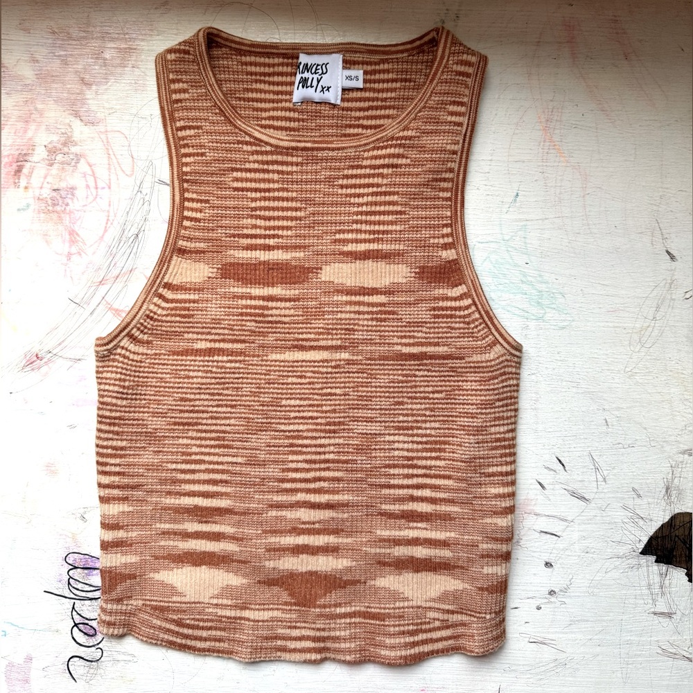 New never worn princess Polly knit crop top XS/S